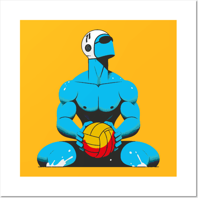 WaterPolo Sport Player Wall Art by Alexander Luminova